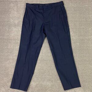 J. CREW Crosby Loro Piana Suit Pants Dress Mens 35 x 30 Fits 37 x 29.5 Navy Wool